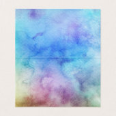 Multicolored Waterverf was Ontvankelijke Kaarten v (Binnenkant ongevouwen)
