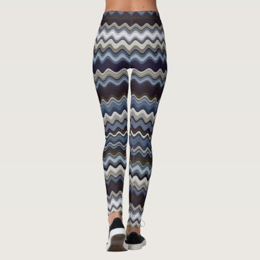 Multicolored Wavy Pattern Leggings (Achterkant)
