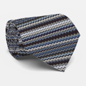 Multicolored Wavy Pattern Stropdas (Opgerold)