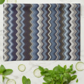 Multicolored Wavy Pattern Theedoek (Gevouwen)