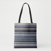 Multicolored Wavy Pattern Tote Bag (Voorkant)