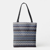 Multicolored Wavy Pattern Tote Bag (Achterkant)