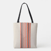 Multicolored Wavy Pattern Tote Bag (Achterkant)