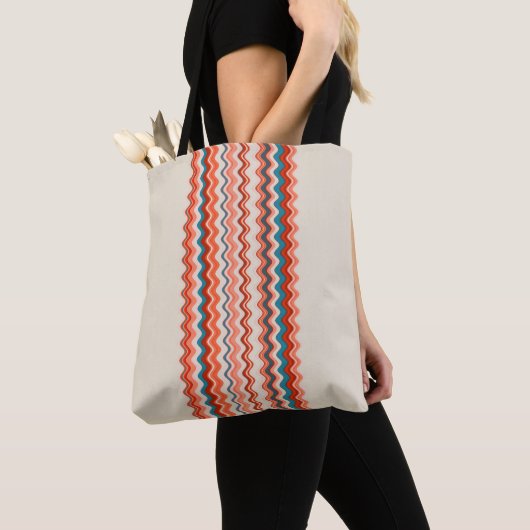 Multicolored Wavy Pattern Tote Bag (Dichtbij)