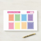 Multicolored Weeklat Planning Pad Post-it® Notes (Op bureau)