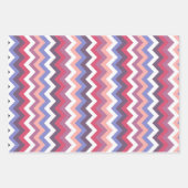 Multicolored Zig Zag Stripes Inpakpapier Vel (Voorkant)