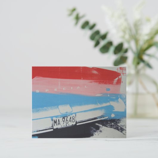 Multicolorfender Briefkaart (Staand voorkant)