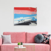 Multicolorfender Canvas Afdruk (Insitu (Woonkamer))