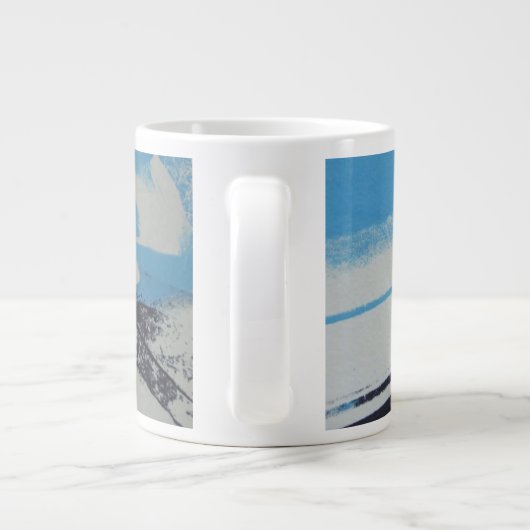 Multicolorfender Grote Koffiekop (Achterkant)