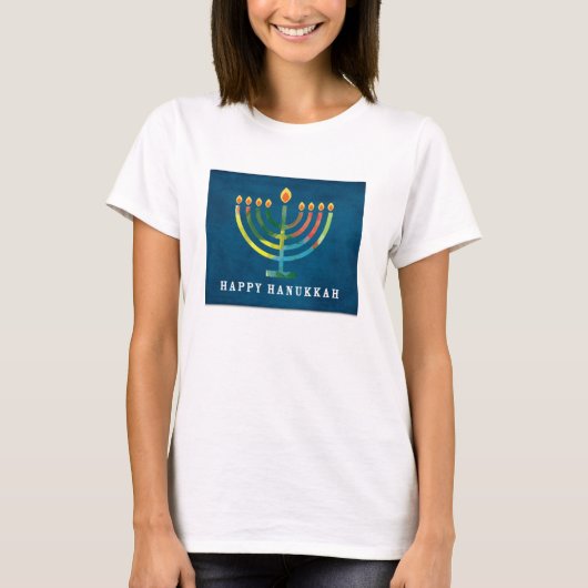 MulticolorHappy Hanukkah T-shirt (Voorkant)