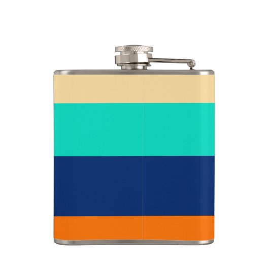 Multicolorlijnen gevlochten heupfles (Achterkant)