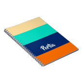 Multicolorlijnen gevlochten notitieboek (Rechterzijde)