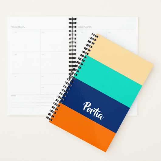 Multicolorlijnen gevlochten planner (Display)