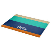 Multicolorlijnen gevlochten snijplank (Hoek)