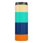 Multicolorlijnen gevlochten thermosbeker (Achterkant)