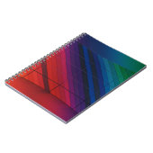 Multicolorovergang met raster notitieboek (Linkerzijde)