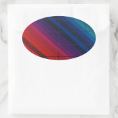 Multicolorovergang met raster ovale sticker (Tas)