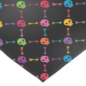 Multicolorpatroon met schedels korte tafelloper (Hoek)