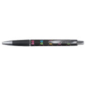 Multicolorpatroon met schedels pen (Achterkant)