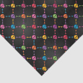 Multicolorpatroon met schedels tissuepapier (Detail)