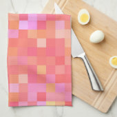 Multicolorrood/roze/geel/Oranje/lavender Theedoek (Quarter Fold)