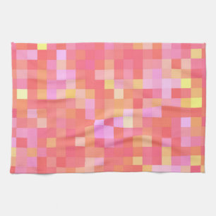 Multicolorrood/roze/geel/Oranje/lavender Theedoek