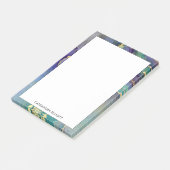 Multicolors & Goud Marbled Abstracte Vloeibare Kun Post-it® Notes (Schuin)