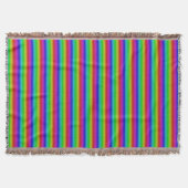 Multicolors in Stripes - 2-Throw Blanket Deken (Voorkant)