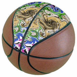 Multicolors vloeien basketbal
