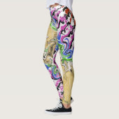Multicolors vloeien leggings (Links)