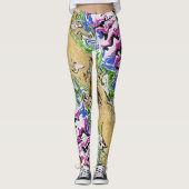 Multicolors vloeien leggings (Voorkant)