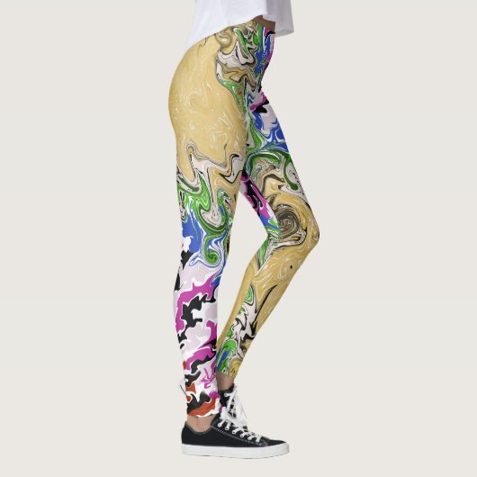 Multicolors vloeien leggings (Rechts)