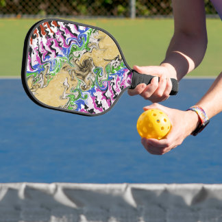 Multicolors vloeien pickleball paddle