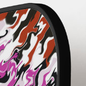 Multicolors vloeien pickleball paddle (Links Detail)