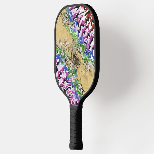 Multicolors vloeien pickleball paddle (Links)