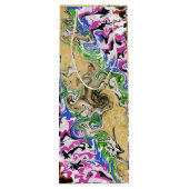 Multicolors vloeien wijn cadeautas (Achterkant)