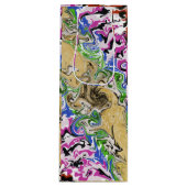 Multicolors vloeien wijn cadeautas (Voorkant)