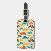Multicolorschildpad Bagagelabel (Voorkant verticaal)