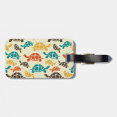 Multicolorschildpad Bagagelabel (Achterkant horizontaal)