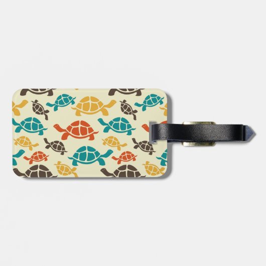 Multicolorschildpad Bagagelabel (Achterkant horizontaal)
