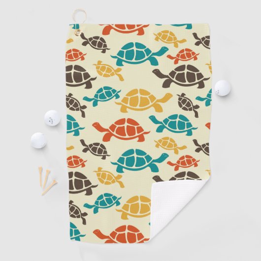 Multicolorschildpad Golfhanddoek (Insitu)