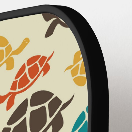 Multicolorschildpad Pickleball Paddle (Links Detail)