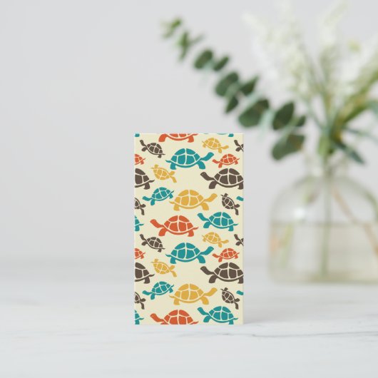 Multicolorschildpad Visitekaartje (Staand voorkant)