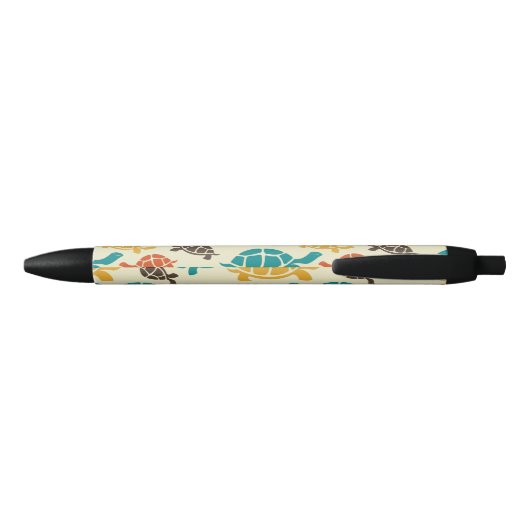 Multicolorschildpad Zwarte Inkt Pen (Achterkant)