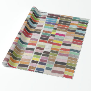 Multicolorstalen in de vorm van muts cadeaupapier