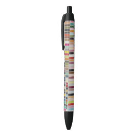 Multicolorstalen in de vorm van muts zwarte inkt pen