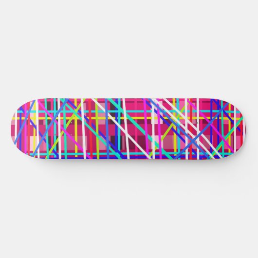 Multicolorstroken Skateboard (Horizontaal)