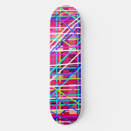 Multicolorstroken Skateboard (Voorkant)