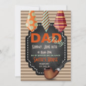 MulticolorStropdassen met bruine strepen, vaderdag Kaart (Voorkant)