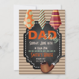 MulticolorStropdassen met bruine strepen, vaderdag Kaart